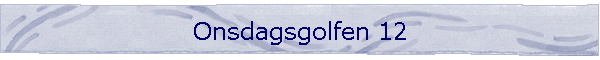 Onsdagsgolfen 12