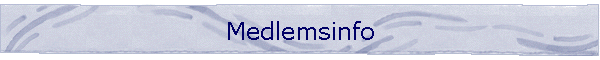 Medlemsinfo